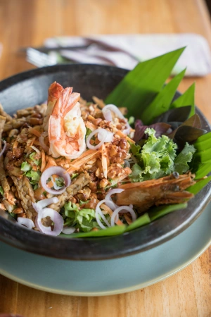 Lunch and dinner at Dejama Resort, Lombok